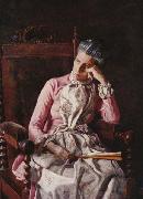 Thomas Eakins Miss Amelia C. Van Buren France oil painting artist
